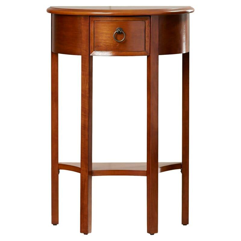 Wilfredo Tall Solid Wood End Table with Storage - Ouch Cart 
