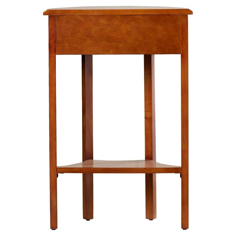 Wilfredo Tall Solid Wood End Table with Storage - Ouch Cart 