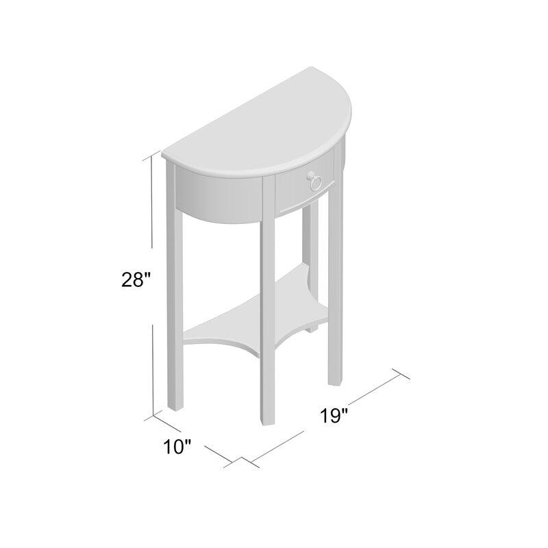 Wilfredo Tall Solid Wood End Table with Storage - Ouch Cart 