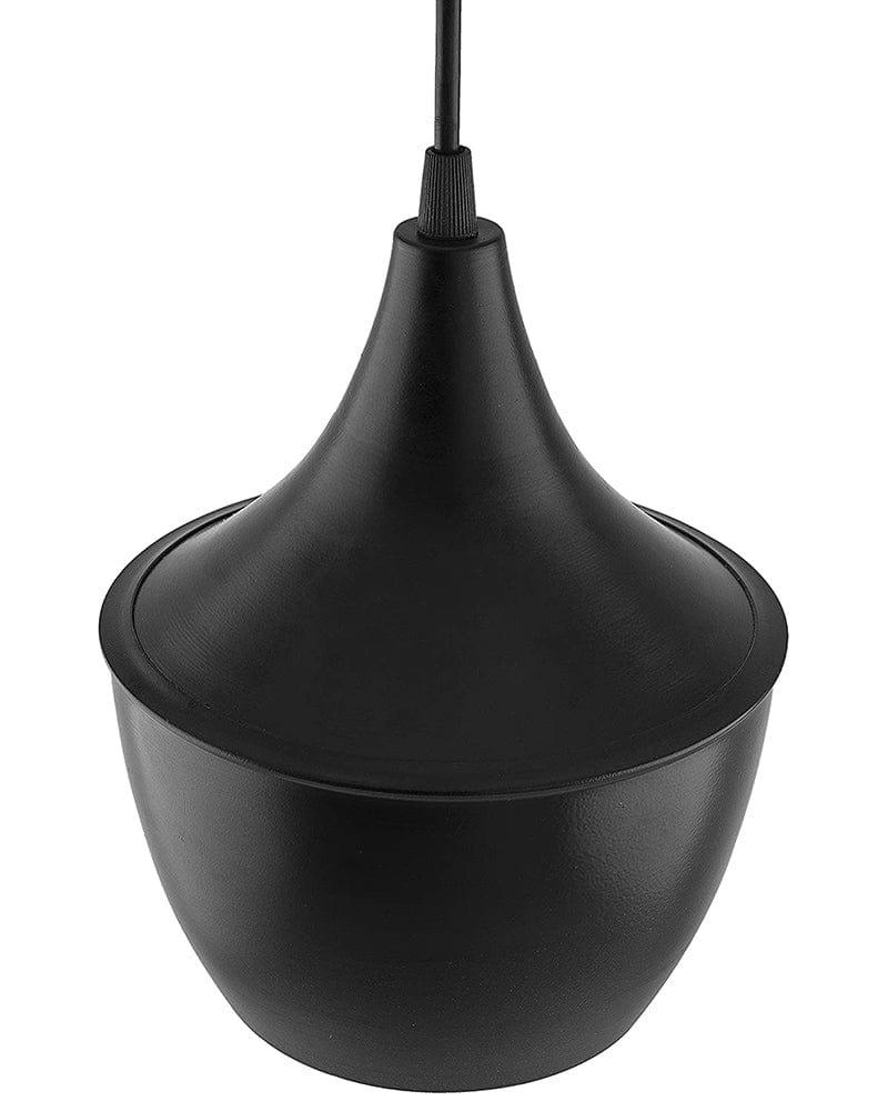 Black Metal Medium Pear Hanging Light for Home Decoration