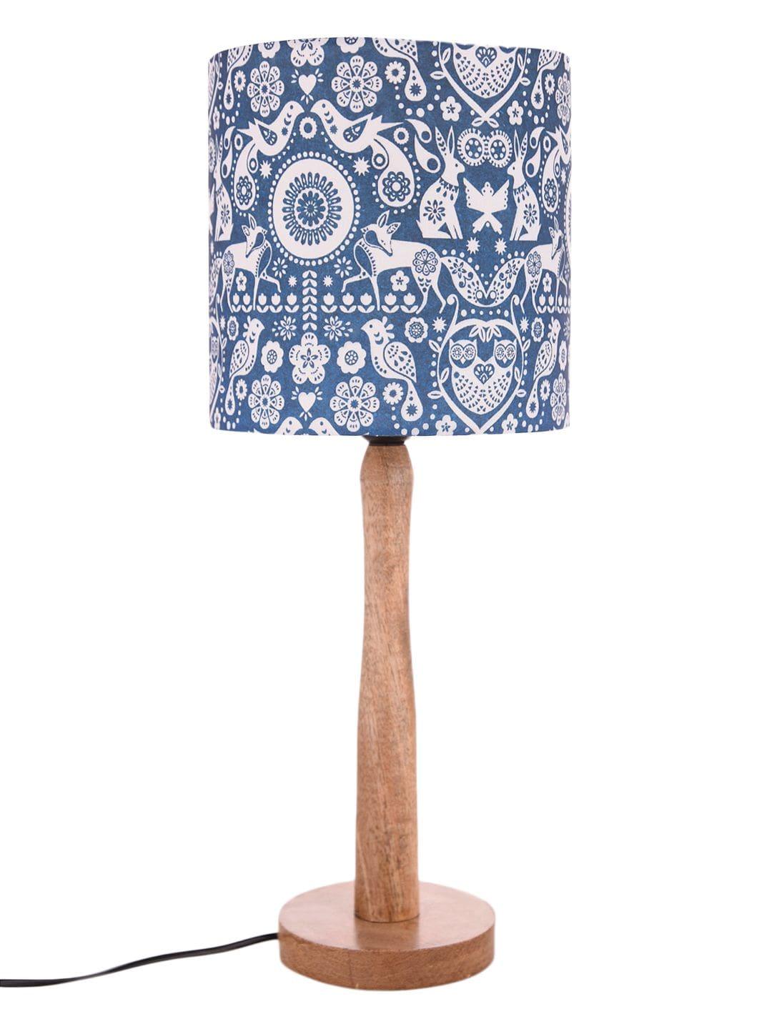 Indian Art Wooden Lamp - Ouch Cart 