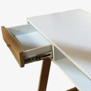 Ladder New White Work From Home Study Table By Miza - Ouch Cart 
