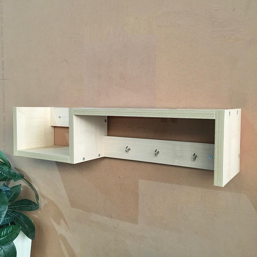 MDF Wall Mounted Key Hooks Shelf By Miza - Ouch Cart 