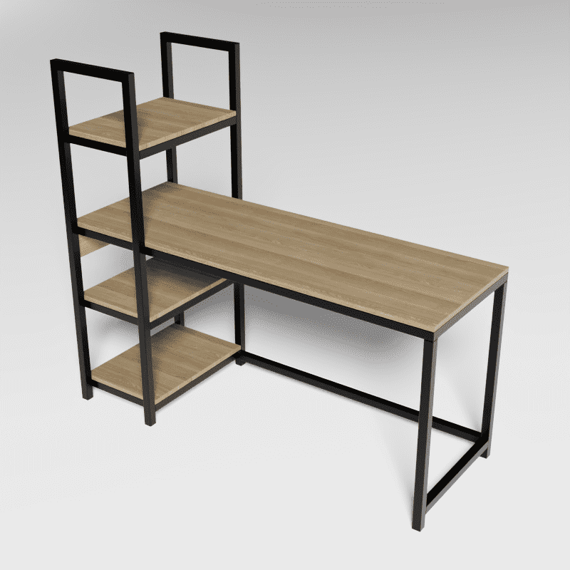 Alvin Study Table in Wenge Color - Ouch Cart 