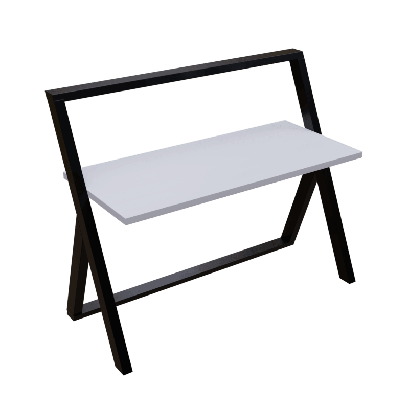 Aster Study Table in White Color - Ouch Cart 