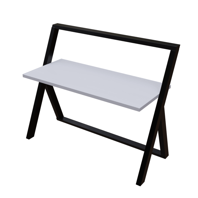 Aster Study Table in White Color - Ouch Cart 