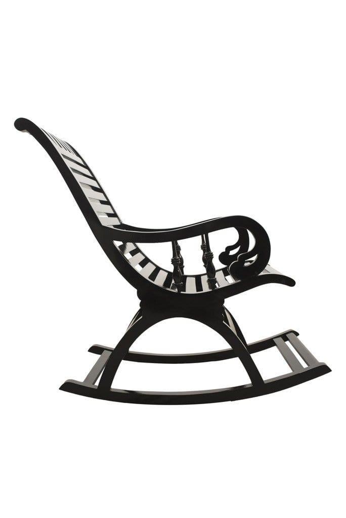 Wooden Rocking Chair Grandpa Rocking Chair Chair Resting Chair Easy Chair Rocking Chair for Relaxing - Ouch Cart 