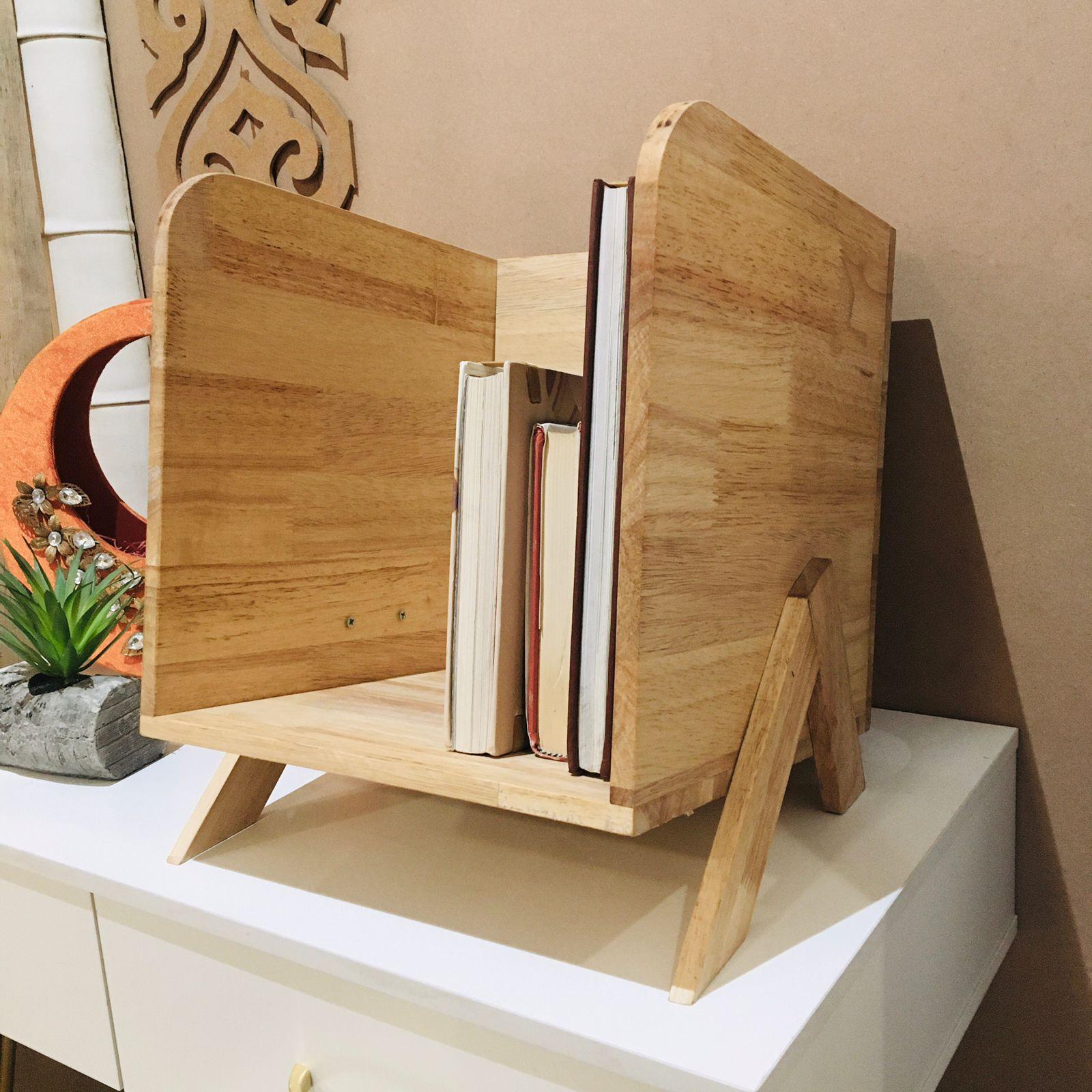 Tabletop Book Rack Wooden Organizer By Miza - Ouch Cart 