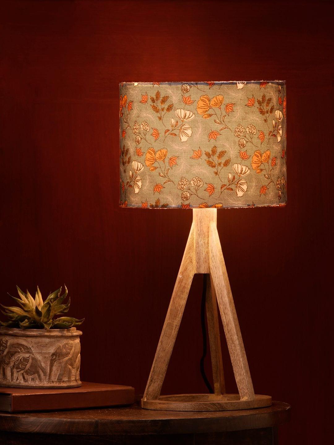 Blue Garden Trio Wooden Lamp - Ouch Cart 