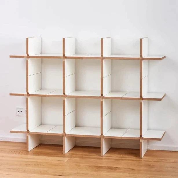 Quirky Modern Open Book Shelf/Shoe Rack Unit For Lobby/Passage/Living Room By Miza - Ouch Cart 