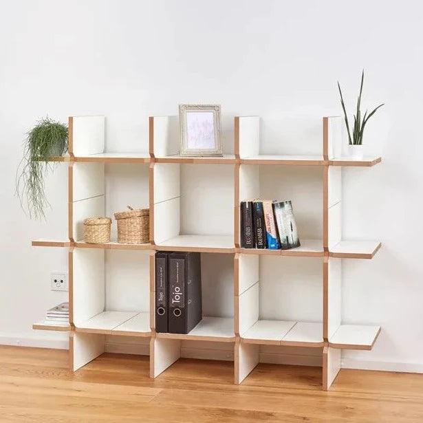 Quirky Modern Open Book Shelf/Shoe Rack Unit For Lobby/Passage/Living Room By Miza - Ouch Cart 