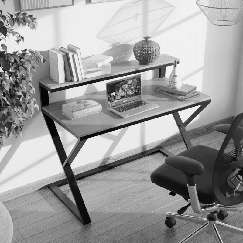 Bali Study Table in Wenge Color - Ouch Cart 