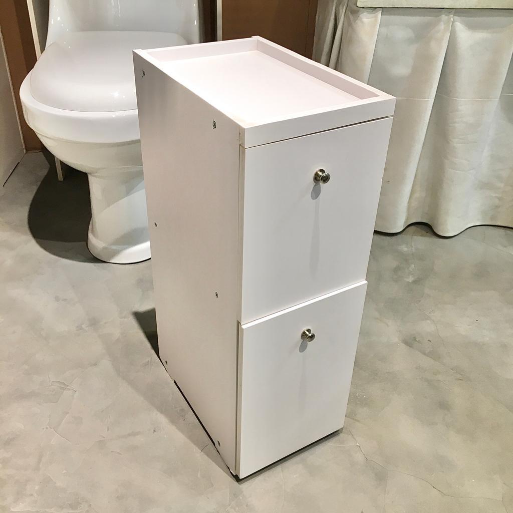 Waterproof PVC Bathroom WC Side Storage Cabinet Racks With Drawer By With Free Soap Dish Miza - Ouch Cart 