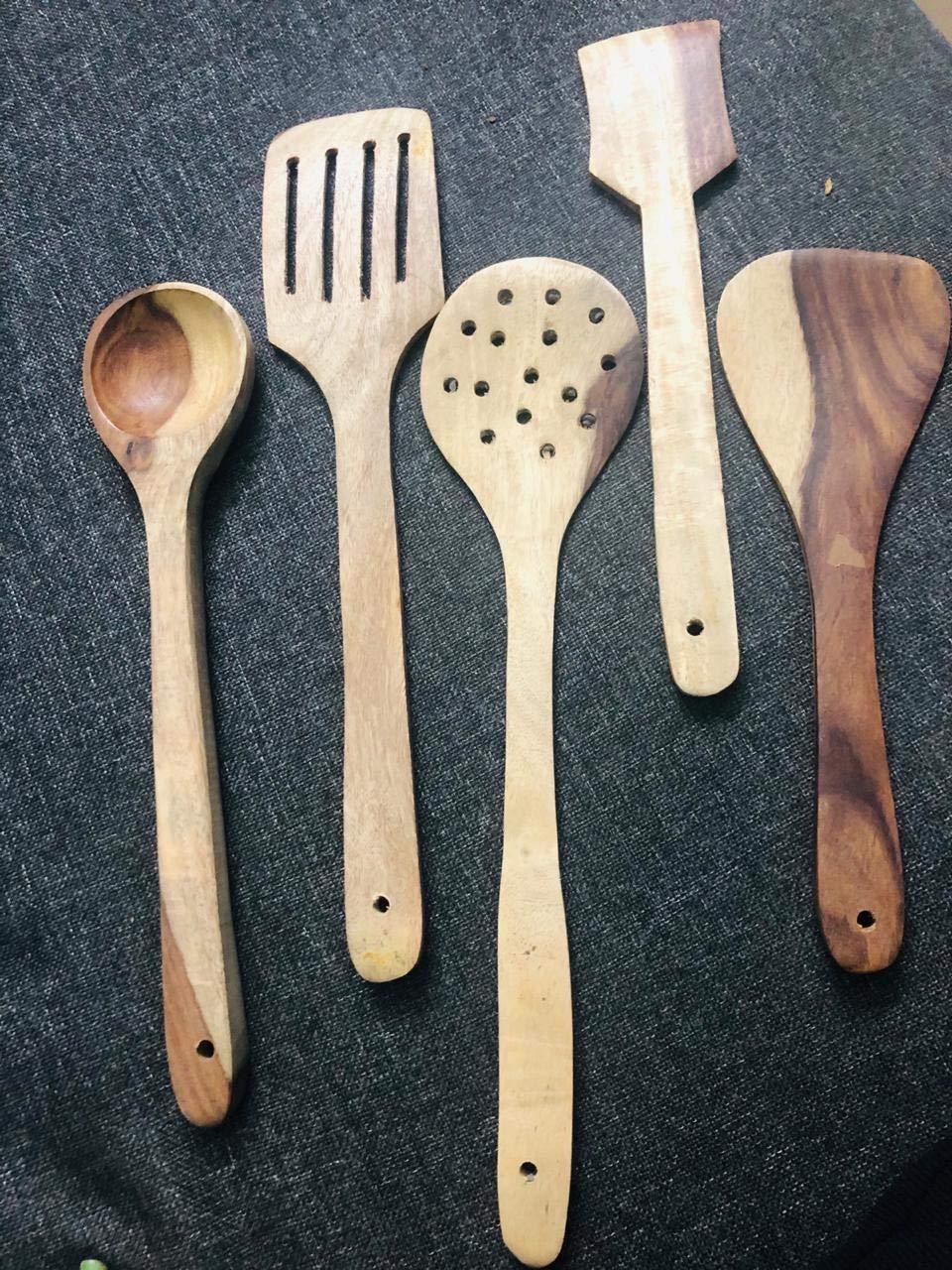 Mango Wood Cooking Spoon - Ouch Cart 