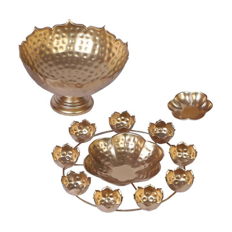 ELEGANT TAJ BOWL URLI SET OF 3. - Ouch Cart 