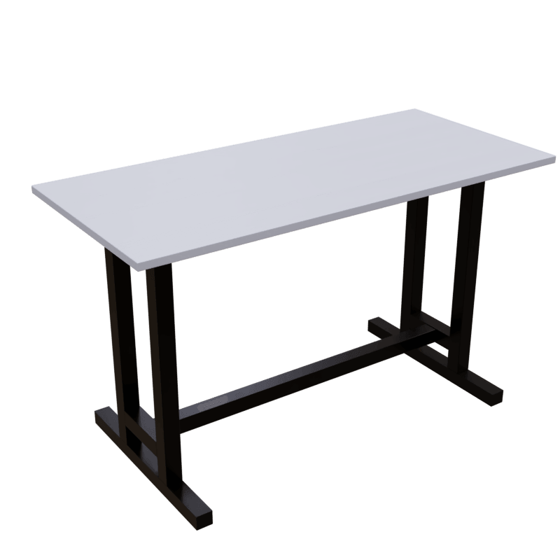 Clover Study Table in White Color - Ouch Cart 