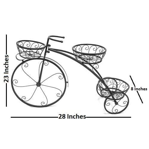 3-Tier Garden Cart Planter Stand Tricycle Plant Holder