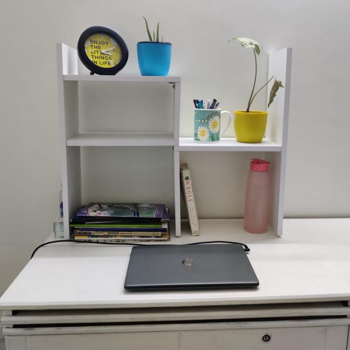 Desktop Organizer Office Storage And Small Book Rack By Miza - Ouch Cart 