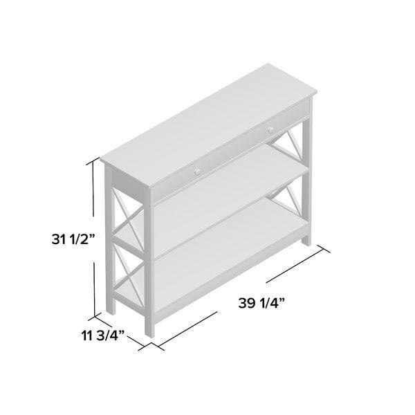 Rectangular Shape Wooden Console Table with Drawer - Ouch Cart 