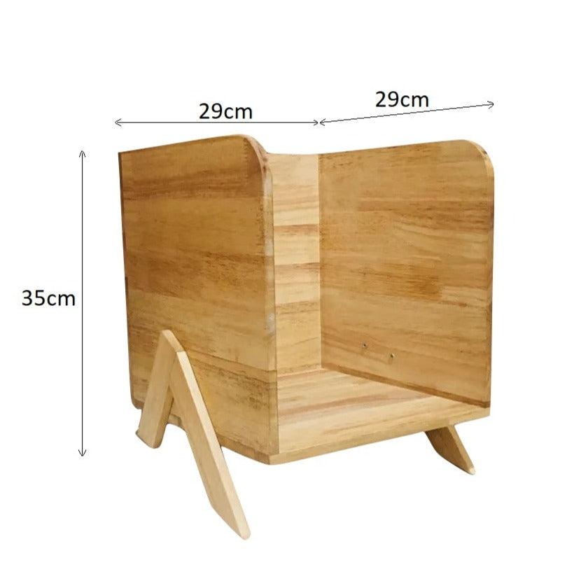 Tabletop Book Rack Wooden Organizer By Miza - Ouch Cart 