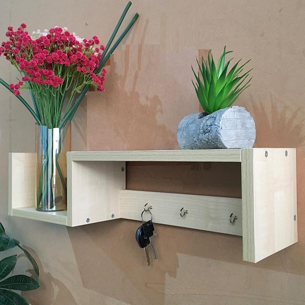 MDF Wall Mounted Key Hooks Shelf By Miza - Ouch Cart 