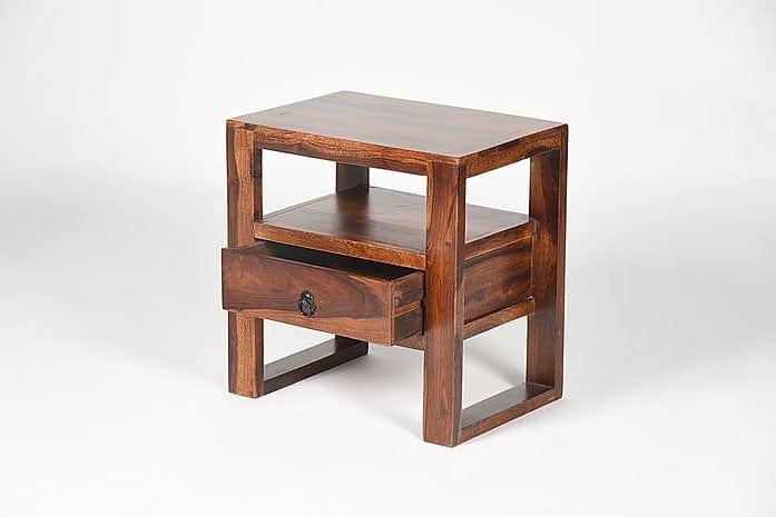 Sheesham Wood Aira Side Table - Ouch Cart 