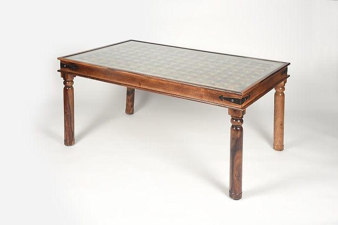 Sheesham Wood Ahalya 4-Seater Dining Table and Chairs - Ouch Cart 