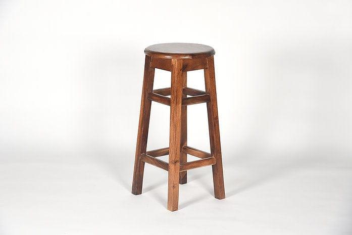 Sheesham Wood Ezhil Stool - Ouch Cart 