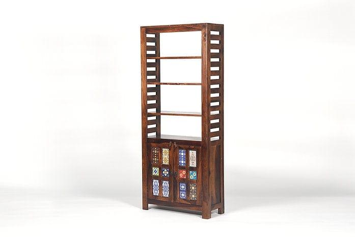 Sheesham Wood Naaz Bookshelf - Ouch Cart 