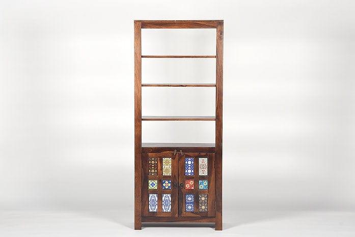 Sheesham Wood Naaz Bookshelf - Ouch Cart 