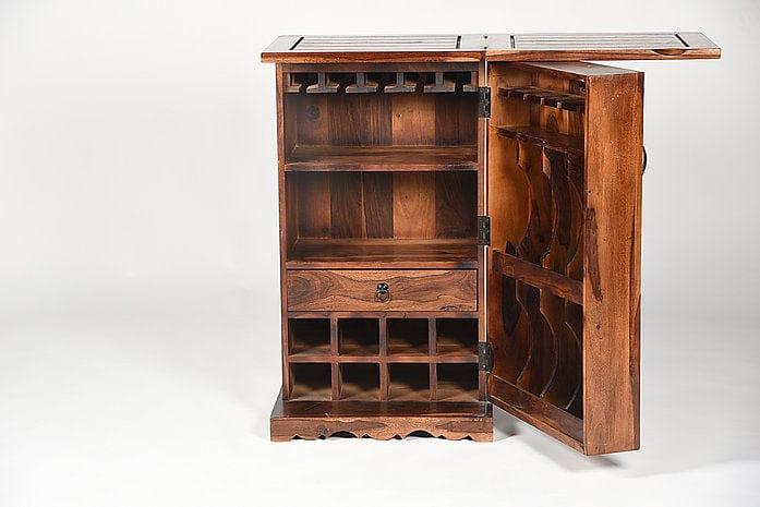 Sheesham Wood Madhuchanda Bar Cabinet - Ouch Cart 