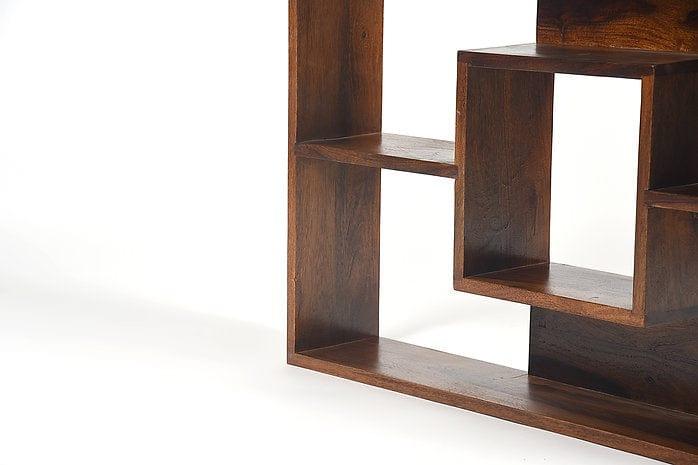 Sheesham Wood Zahra Wall Shelf - Ouch Cart 