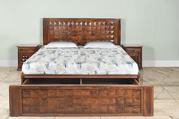 Sheesham Wood Padmavati King Bed