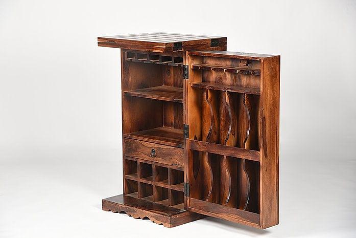 Sheesham Wood Madhuchanda Bar Cabinet - Ouch Cart 