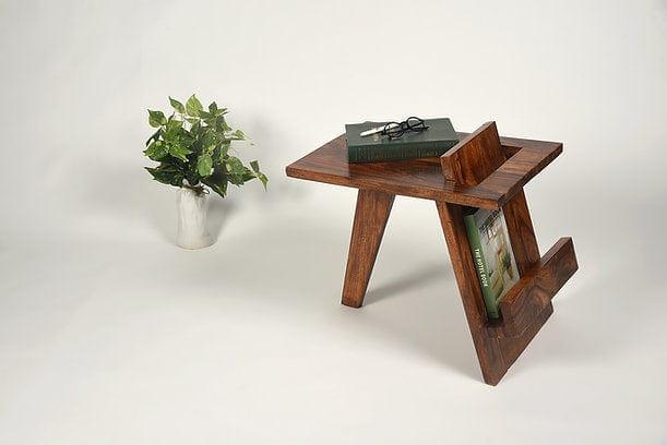 Sheesham Wood Sagara Side Table - Ouch Cart 