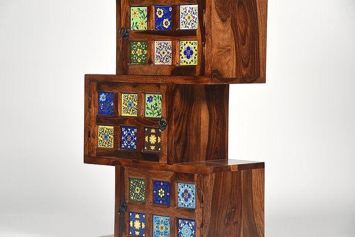 Sheesham Wood Meera Bookshelf - Ouch Cart 