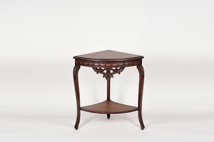 Teak Wood Kaivalya Corner Table - Ouch Cart 