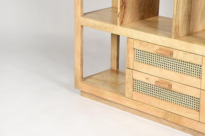 Mango Wood Rutvi Bookshelf - Ouch Cart 