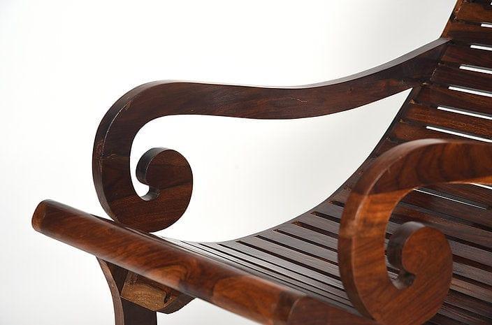 Sheesham Wood Varnini Rocking Chair - Ouch Cart 