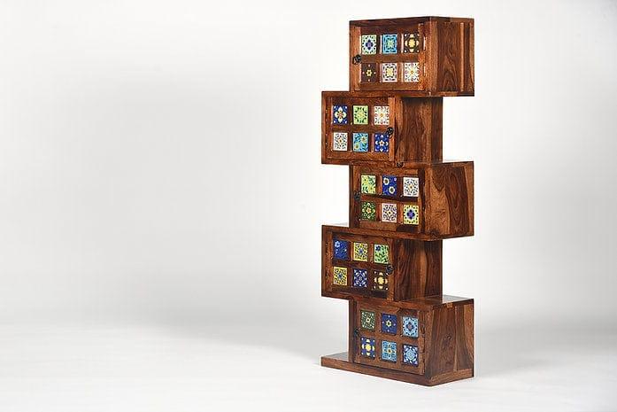 Sheesham Wood Meera Bookshelf - Ouch Cart 