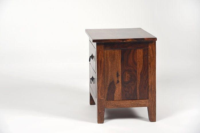 Sheesham Wood Zainab Side Table - Ouch Cart 