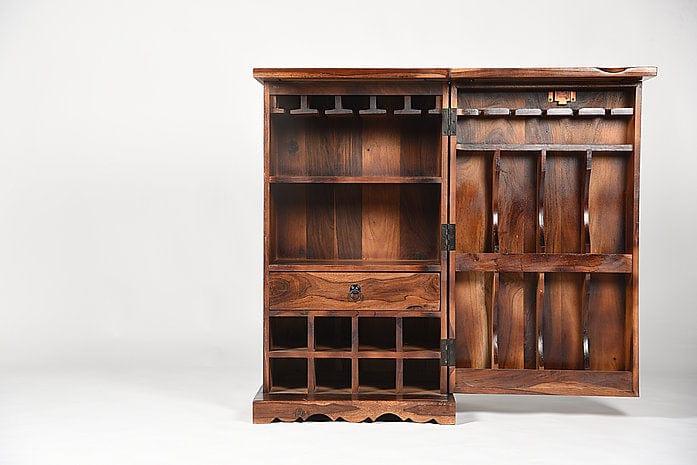 Sheesham Wood Madhuchanda Bar Cabinet