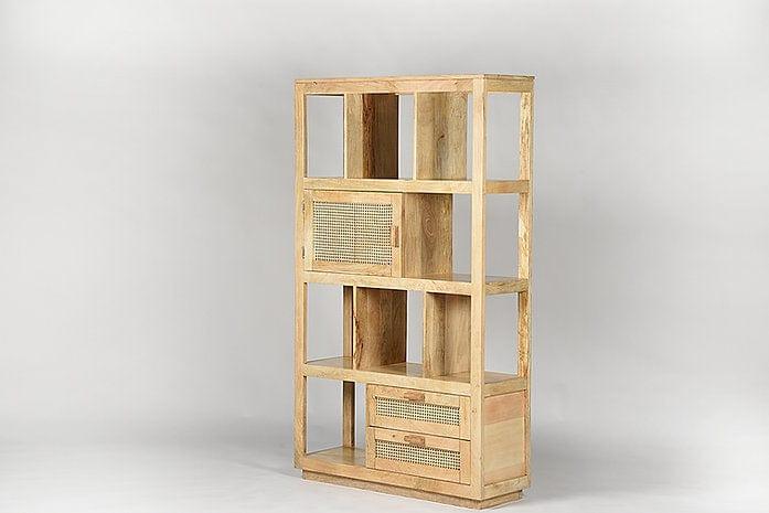 Mango Wood Rutvi Bookshelf - Ouch Cart 