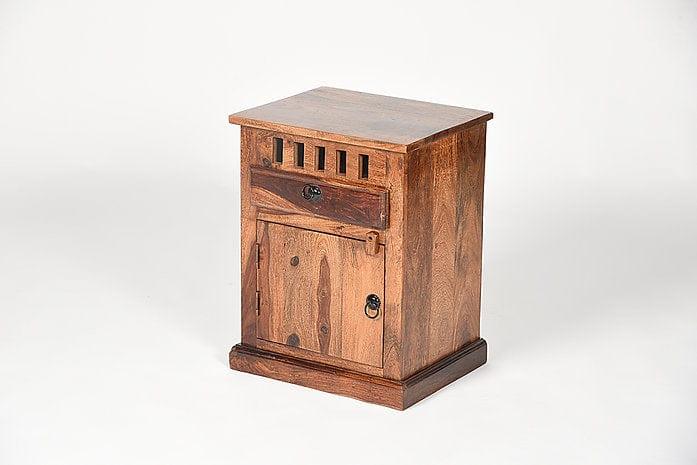 Sheesham Wood Nabah Side Table - Ouch Cart 