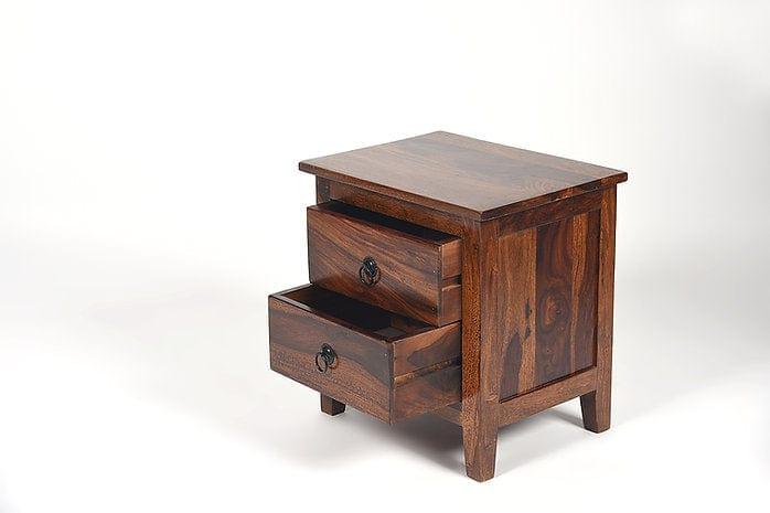 Sheesham Wood Zainab Side Table - Ouch Cart 