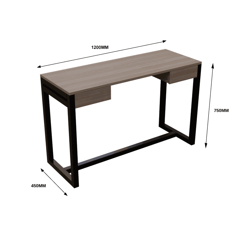 Edlin Study Table in Wenge Color - Ouch Cart 