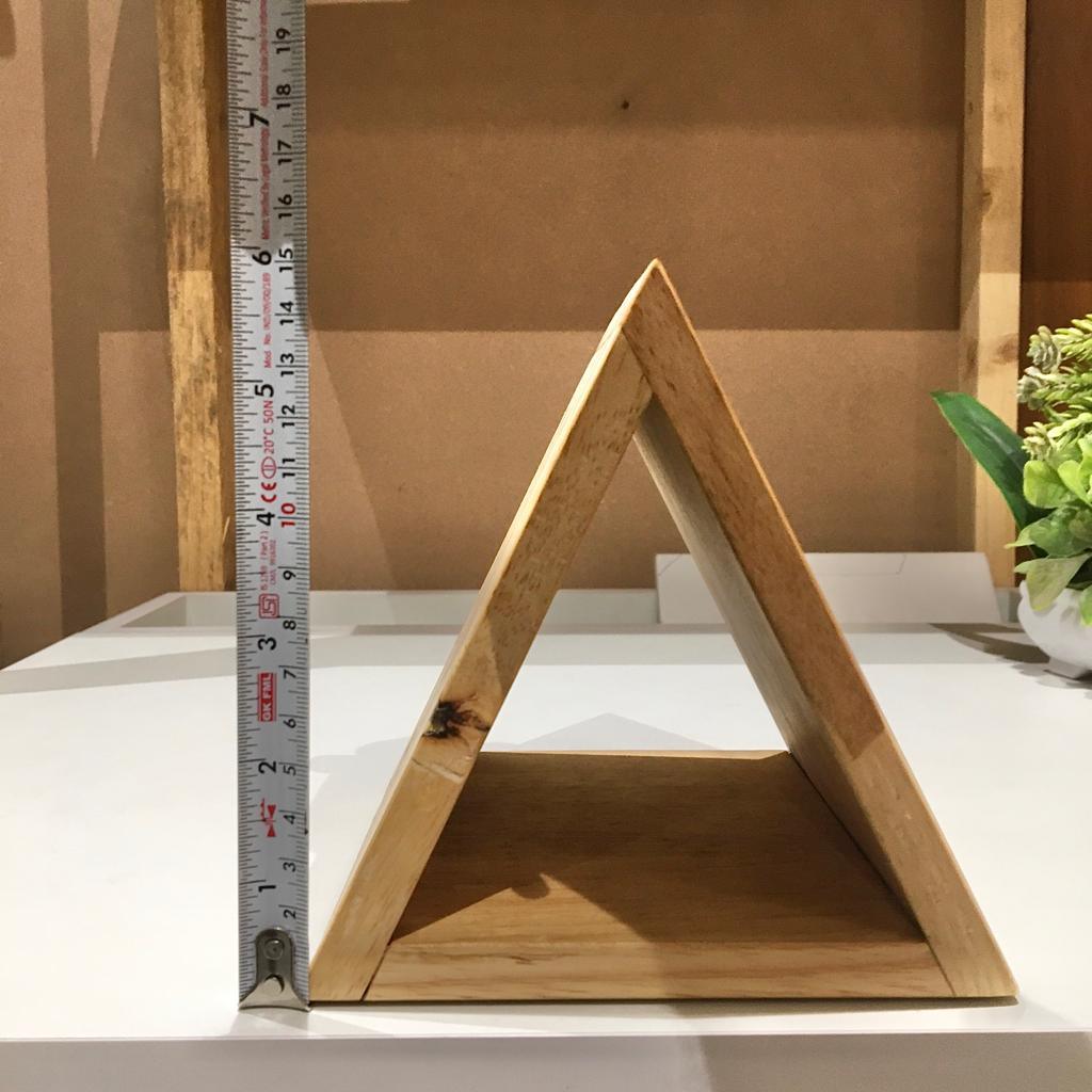 Stylish Triangular Wooden Book Holder For Study Table/Office Table ( With Complementary Coaster ) By Miza - Ouch Cart 