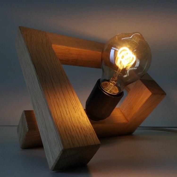 Wooden Stylish Geometric Lamp By Miza - Ouch Cart 