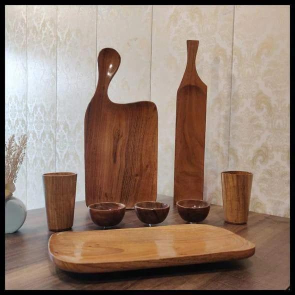 WOODEN SPECIAL SERVING PLATTER COMBO - Ouch Cart 