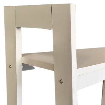 Ladder White Work From Home Study Table By Miza - Ouch Cart 